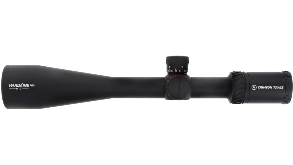 Crimson Trace Hardline Pro Rifle Scope, 6-24x50mm, 30mm Tube, Second Focal Plane, Illuminated CT Custom MR1-MIL Reticle, MOC Coating, Black, 01-01080
