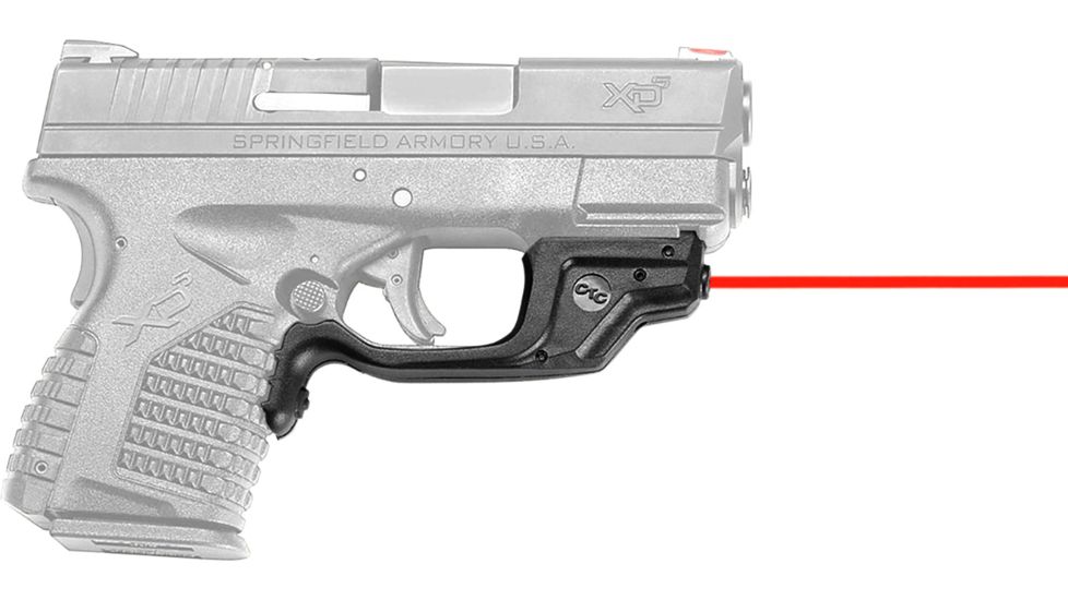 Crimson Trace LaserGuard Laser Sight for Springfield XD-S, Front Activation, Black, LG-469