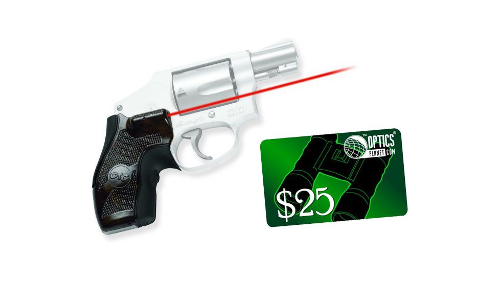 Crimson Trace LaserGuard S&amp;W J-Frame Round Butt - Chestnut LG-405 P20 w/ 25 Dollar Email Gift Certificate