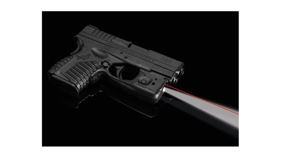 Crimson Trace Laserguard Pro Red Laser and Light, CR2, Springfield, Red, 150 Lumens, Black, LL-802