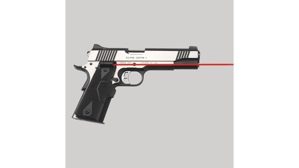Crimson Trace Pistol Lasergrip, Black - 1911 Gov't/Commander - LG401