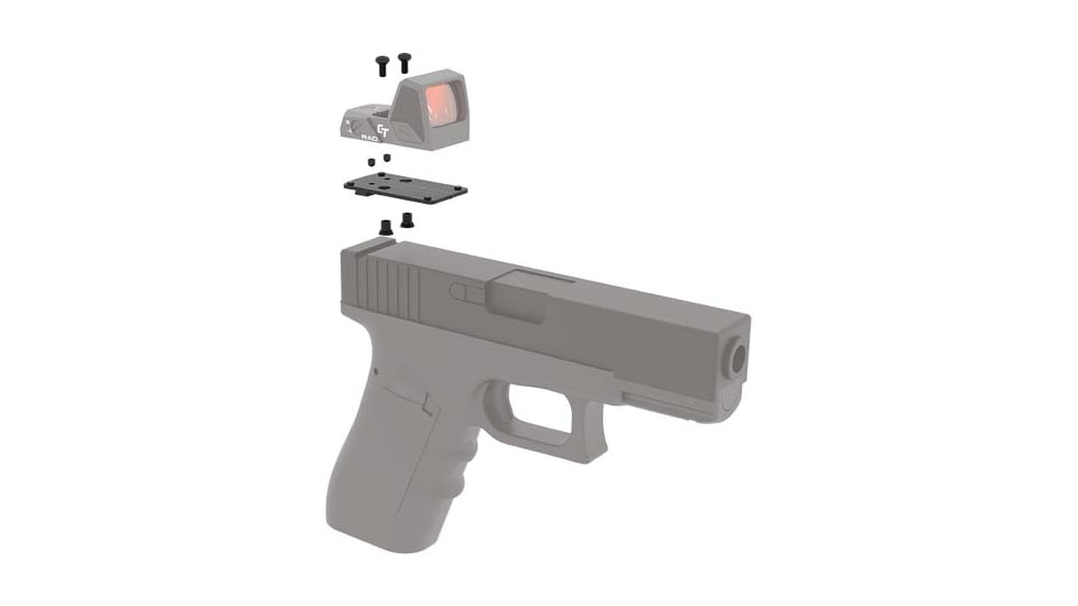 Crimson Trace Rad Dovetail Mounting Kit Glock Full Size/42/43/48, Low Profile, 01-3000186