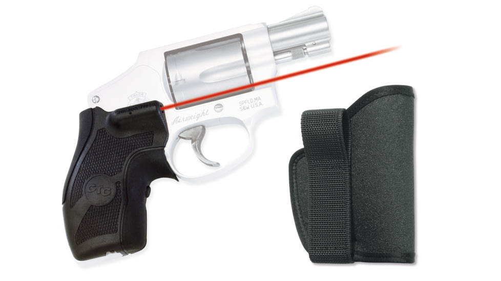 Crimson Trace Smith and Wesson, J Frame Lasergrip, Round Butt Overmold Front Activation, Boot Grip, w 74495