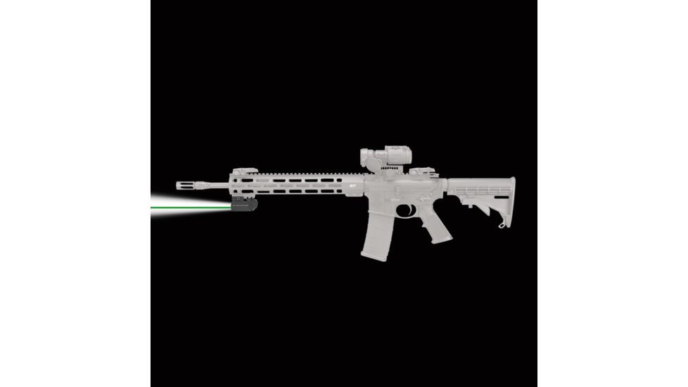 Crimson Trace Tactical Light for Picatinny or Similar Rail Equipped Long Guns with at least 2-3/4 in of rail length, 300 Lumen Green Laser, Black, CMR-300