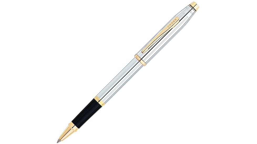 Cross Century II Medalist Rollerball Pen w/ 23K Gold Plated Appointments, Silver 3304