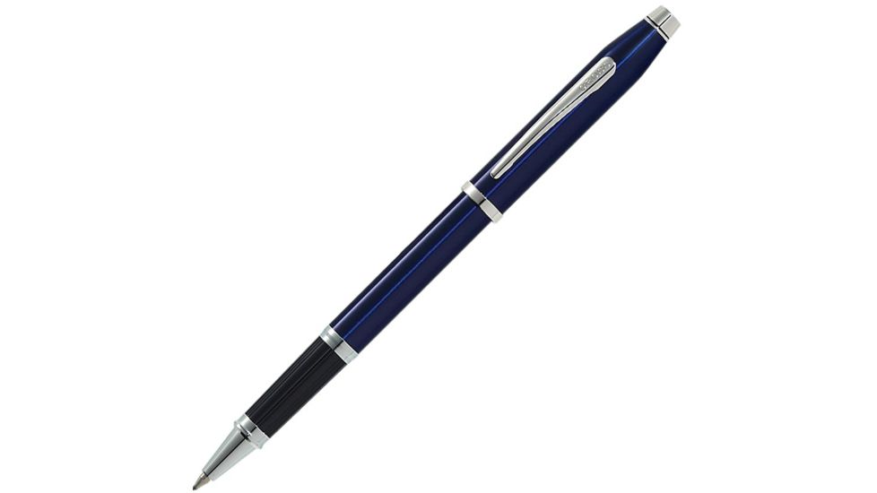 Cross Century II Translucent Blue Lacquer Selectip Rollerball Pen w/ Rhodium Appointments, Blue AT0085103