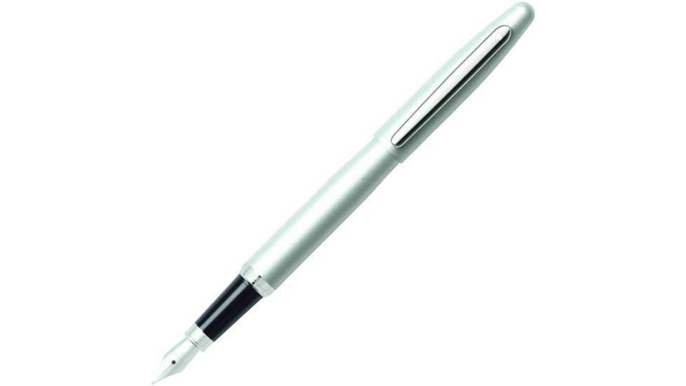 Cross Sheaffer VFM Strobe Silver Fountain Pen w/ Medium Nib E0940053