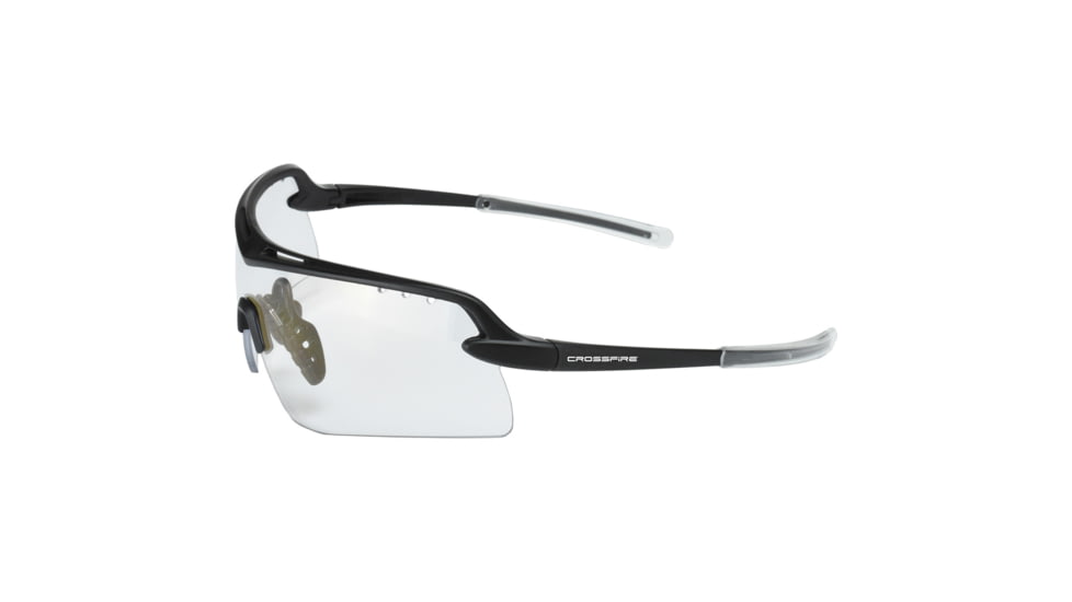 CrossFire DoubleShot Premium Shooting Glasses Clear, Black, XFDS-1010C