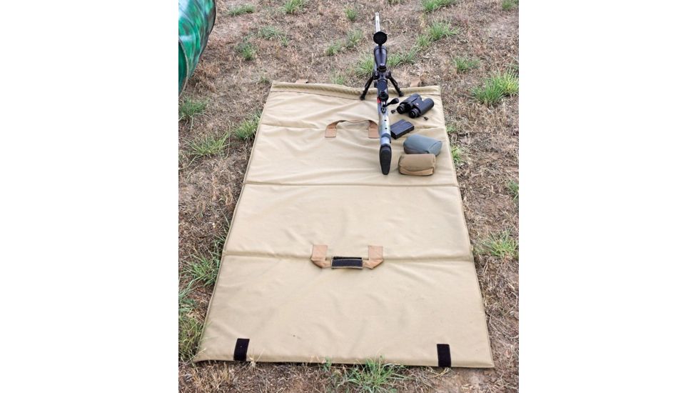 Crosstac Precision Long Range Shooting Mat, Coyote Brown, NSN 7830-01-067-6181 126010-CB