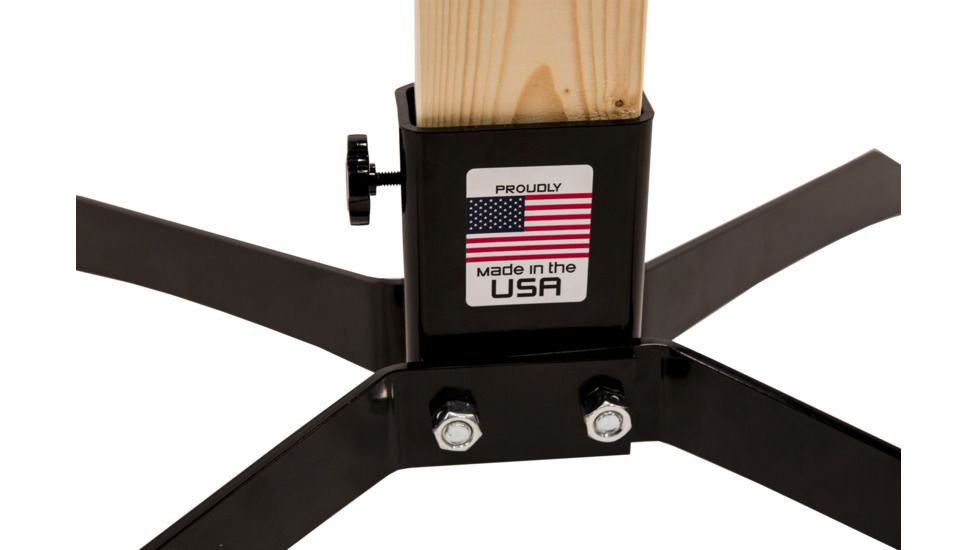 CTS Targets 2x4 X Ground Base, Black, 25in  L x 22in  Wx 8in  H, NSN N CTS-GBS-031