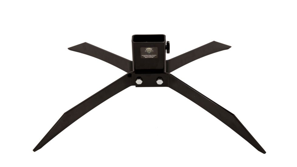 CTS Targets 2x4 X Ground Base, Black, 25in  L x 22in  Wx 8in  H, NSN N CTS-GBS-031