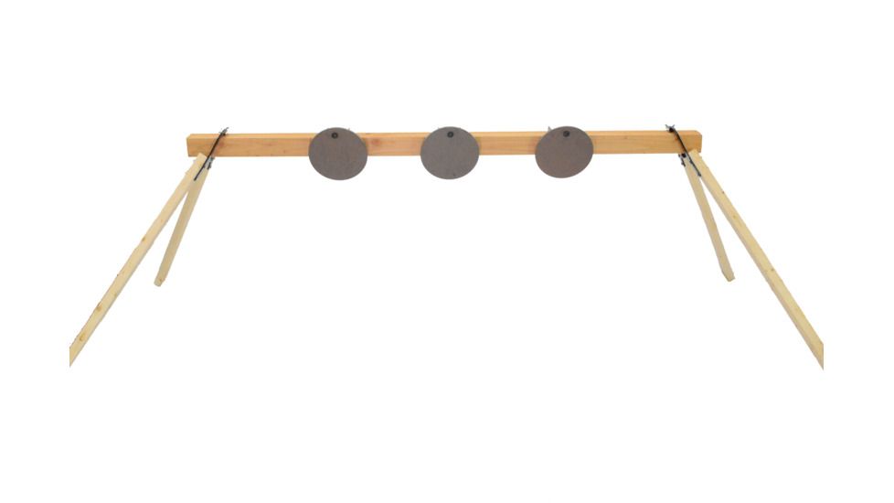 CTS Targets DIY 3 Target Plate Rack with 8in  Targets, Black, NSN N CTS-F3H8K-051