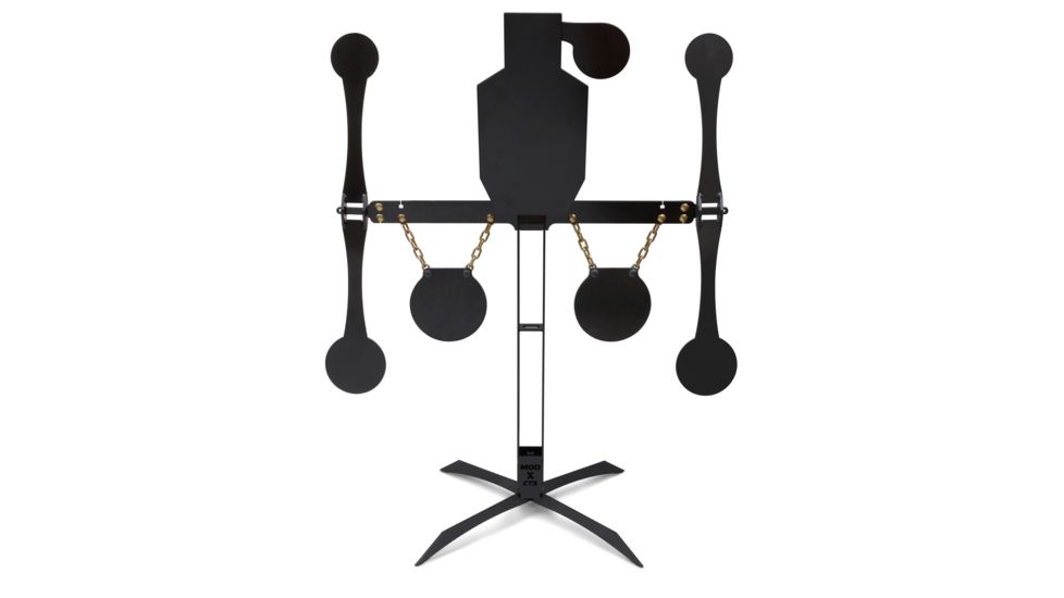 CTS Targets Hostage Mod X Kit w/ Spinners &amp; 8in Gongs, Black, Large, NSN N CTS-HTMX8K-63