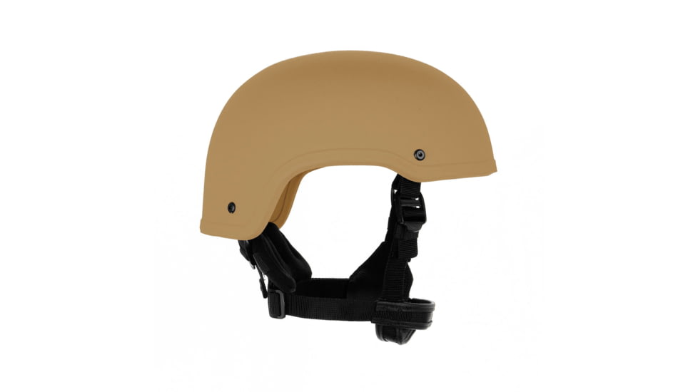 Custom Armor Group 501 High Cut Level IIIA Advanced Combat Helmet, Coyote Tan, Medium, CAG-501-HC-MD-CT