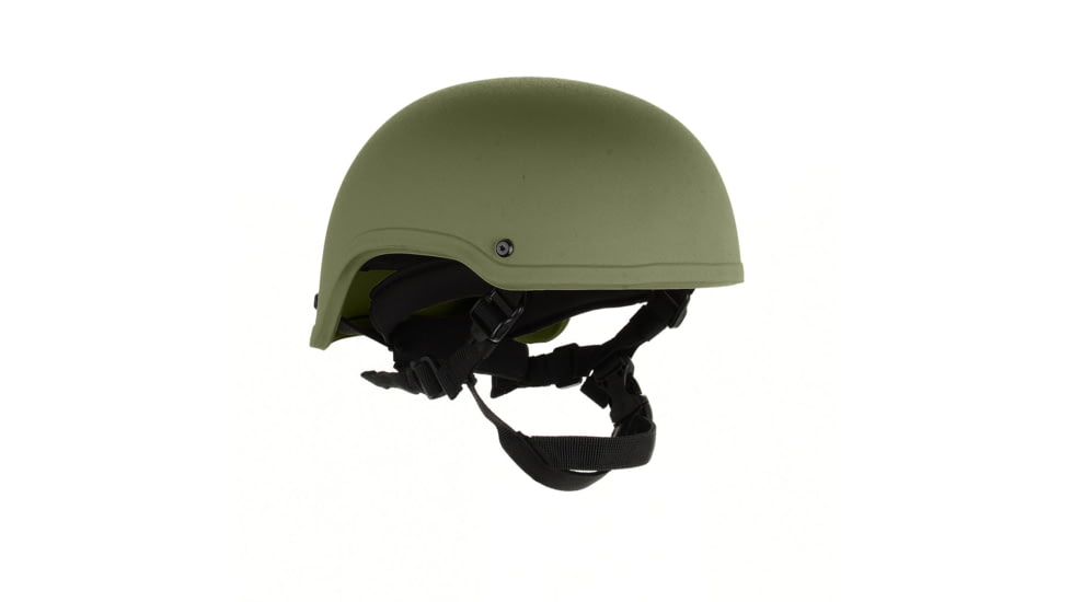 Custom Armor Group 501 High Cut Level IIIA Advanced Combat Helmet, OD Green, Medium, CAG-501-HC-MD-OD