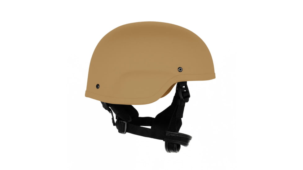 Custom Armor Group 501 Standard Cut Level IIIA Advanced Combat Helmet, Coyote Tan, Extra Large, CAG-501-SC-XL-CT