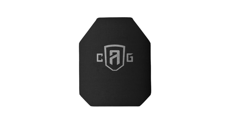 Custom Armor Group AR1000 Rhino Coated Level III Stand Alone Steel Armor Plate, Shooters Cut, 10in x 12in, AR1000-FC-10X12