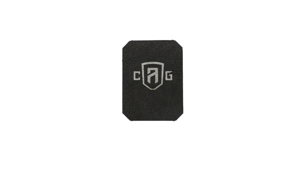 Custom Armor Group AR500 Rhino Coated Level III Stand Alone Steel Armor Plate, 6in x 8in, AR500-6X8