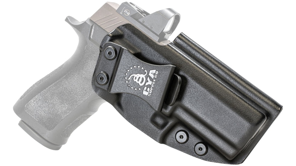 CYA Supply Co. Base Optics Ready for Sig Sauer, P320 X Carry, Right Hand Draw, Black, Small, BOR0261