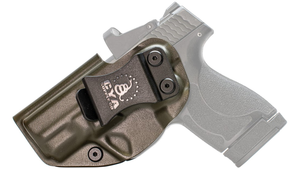 CYA Supply Co. BOR Holster, Smith &amp; Wesson M&amp;P Shield M2.0 &amp; M&amp;P Shield Plus 3.1in, Left Hand, Olive Drab, BOR0010