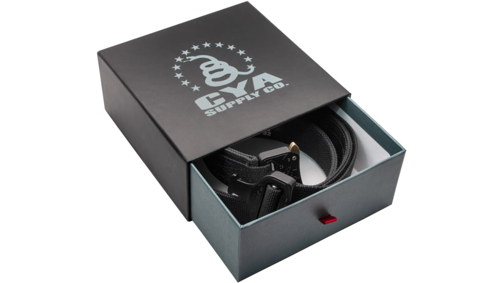 CYA Supply Co. Hybrid EDC Belt, Black, 28, EDCBELTBLK028