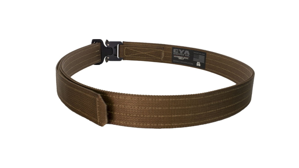 CYA Supply Co. Hybrid EDC Belt, Coyote Brown 498, 46 Waist, EDCBELTCYTB46
