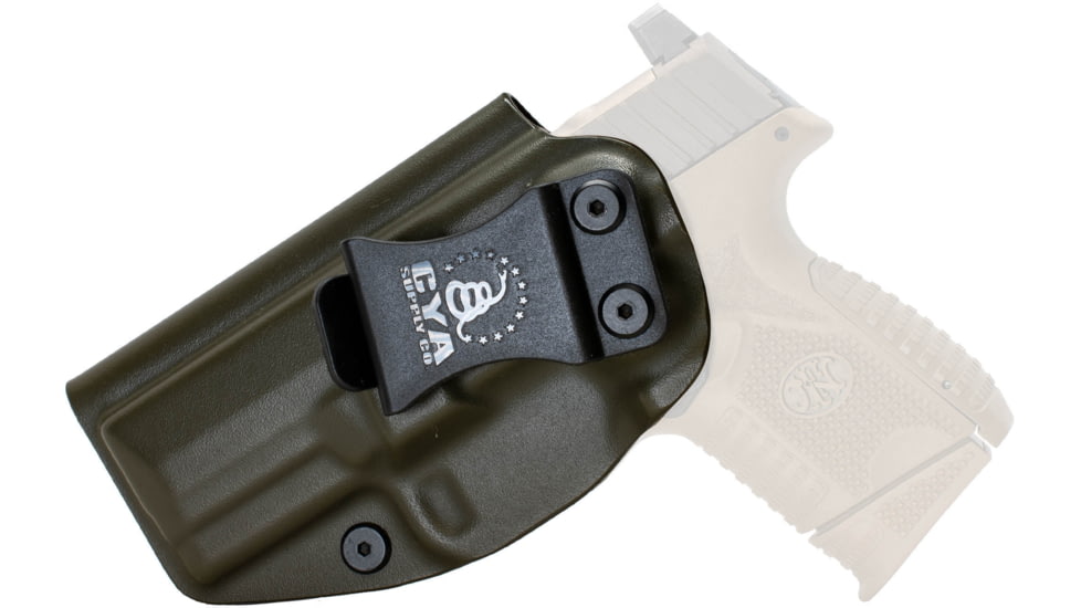 CYA Supply Co. Inside the Waistband Holster, FN, 509 Compact, Left Hand, Olive Drab, IWB0420