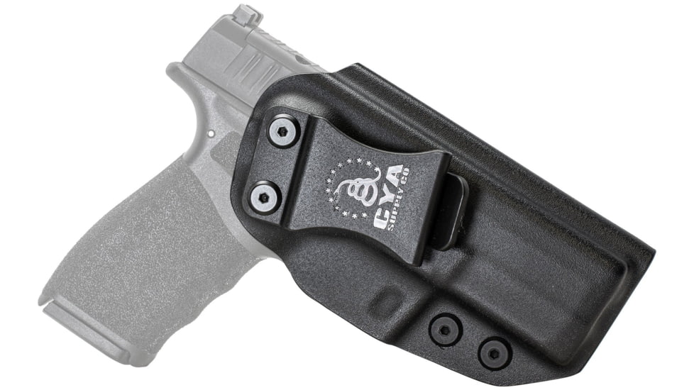 CYA Supply Co. Inside the Waistband Holster for Springfield, HELLCAT PRO OSP 3.7in, Right Hand Draw, Black, Small, IWB0521