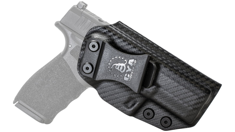 CYA Supply Co. Inside the Waistband Holster for Springfield, HELLCAT PRO OSP 3.7in, Right Hand Draw, Carbon Fiber, Small, IWB0525