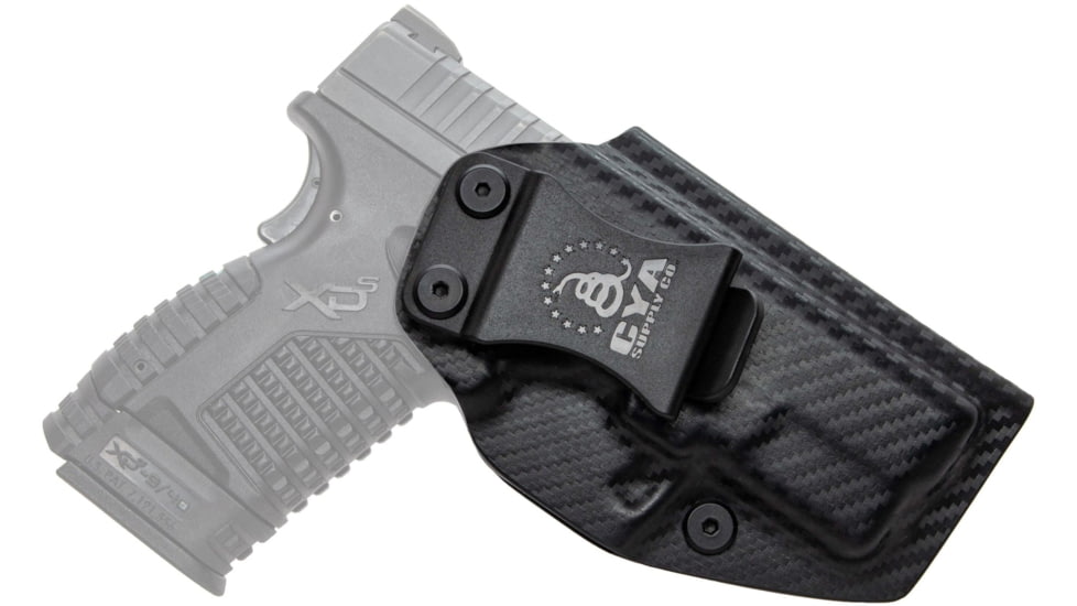 CYA Supply Co. Inside the Waistband Holster for Springfield XD-S MOD.2 - 3.3 in - 9/40, Left Hand Draw, Carbon Fiber, Small, IWB0066