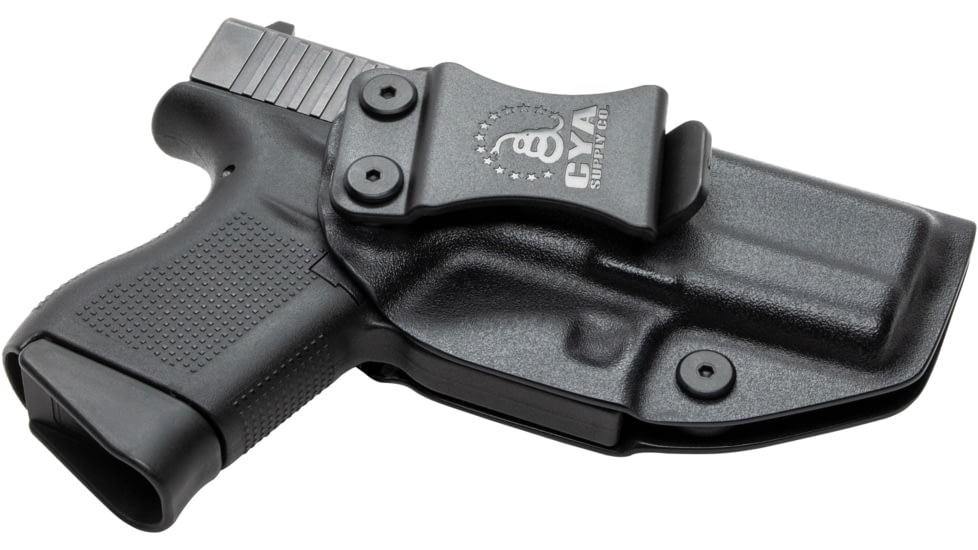 CYA Supply Co. Inside the Waistband Holster, Glock, 43/43x, Right Hand, Black, IWB0003
