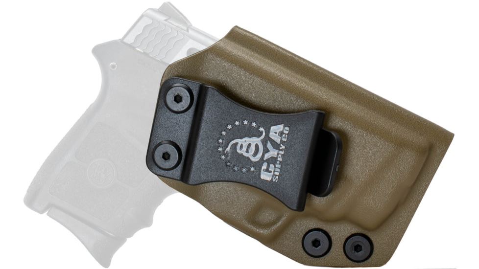 CYA Supply Co. Inside the Waistband Holster, Smith&amp;Wesson, Bodyguard 380 W/Integrated Laser, Right Hand, Flat Dark Earth, IWB0045