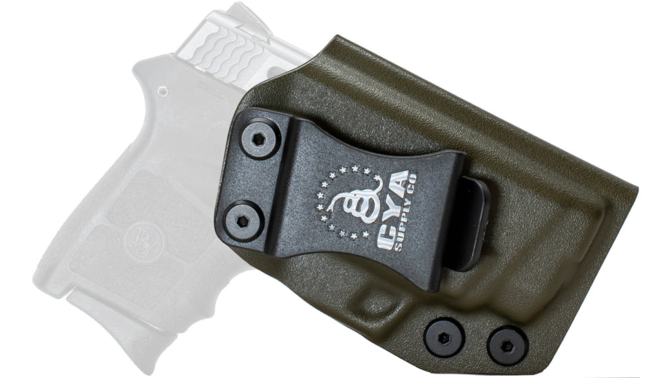 CYA Supply Co. Inside the Waistband Holster, Smith&amp;Wesson, Bodyguard 380 W/Integrated Laser, Right Hand, Olive Drab, IWB0271