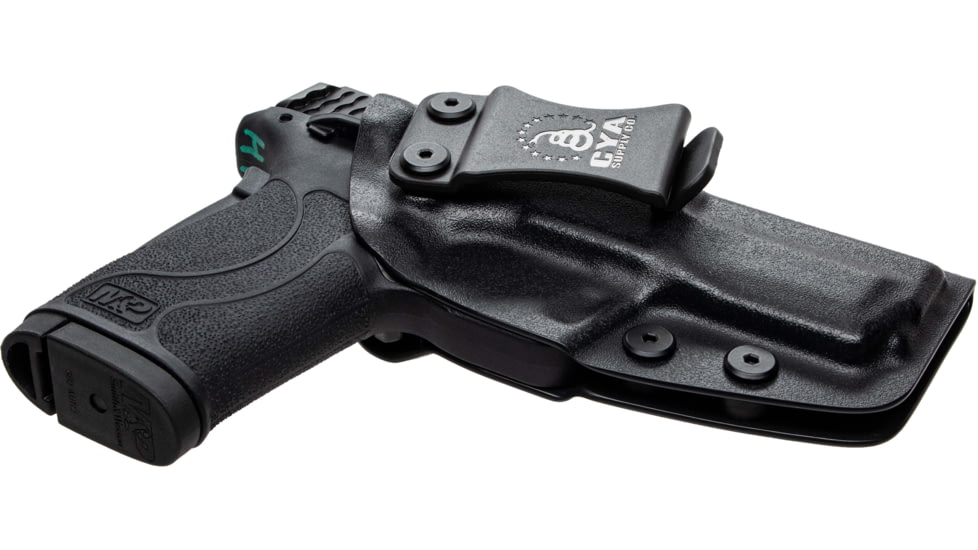 CYA Supply Co. Inside the Waistband Holster, Smith&amp;Wesson, M&amp;P 380 Shield EZ, Right Hand, Black, IWB0145