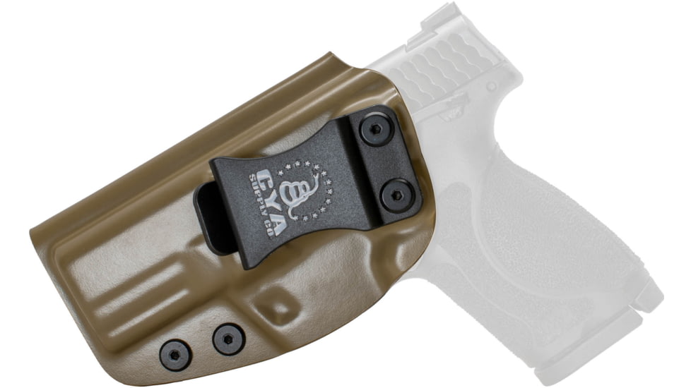 CYA Supply Co. Inside the Waistband Holster, Smith&amp;Wesson, M&amp;P 9/40 M2.0- 3.6 Compact&amp;3.5 Compact, Left Hand, Flat Dark Earth, IWB0100