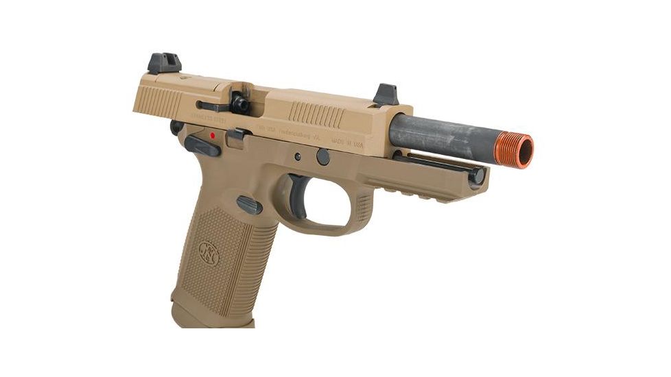 Cybergun / Spartan Military &amp; Law Enforcement Herstal Licensed FNX-45 Tactical Airsoft Pistol, Gas Blowback, VFC, Dark Earth, Small, CB3A-FNX-TN01 / 200503