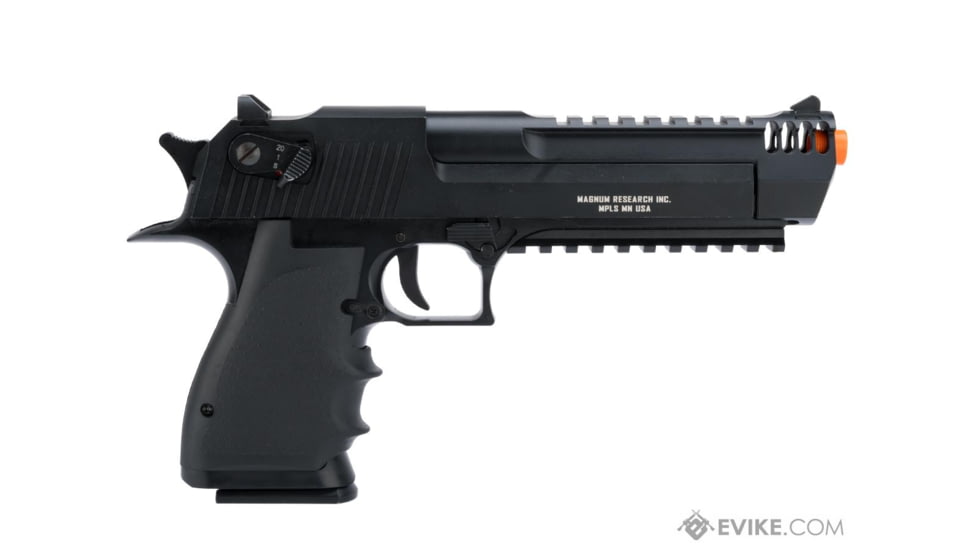 Cybergun / Spartan Military &amp; Law Enforcement Magnum Research Licensed Semi/Full Auto Metal Desert Eagle L6 CO2 Gas Blowback Airsoft Pistol by KWC, Black, 950501-US