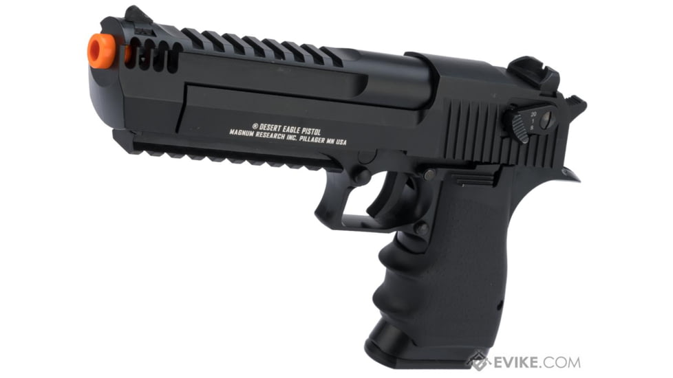 Cybergun / Spartan Military &amp; Law Enforcement Magnum Research Licensed Semi/Full Auto Metal Desert Eagle L6 CO2 Gas Blowback Airsoft Pistol by KWC, Black, 950501-US