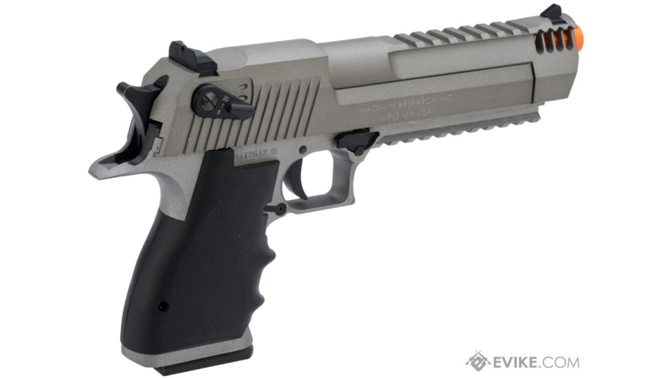 Cybergun / Spartan Military &amp; Law Enforcement Magnum Research Licensed Semi/Full Auto Metal Desert Eagle L6 CO2 Gas Blowback Airsoft Pistol by KWC, Gray, 950504 / EVKCCF541EUB