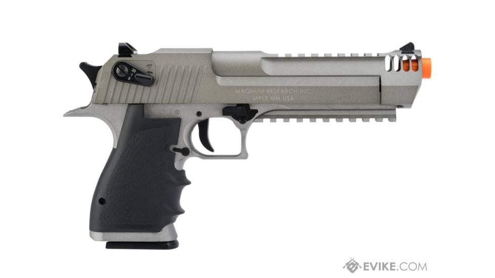 Cybergun / Spartan Military &amp; Law Enforcement Magnum Research Licensed Semi/Full Auto Metal Desert Eagle L6 CO2 Gas Blowback Airsoft Pistol by KWC, Gray, 950504 / EVKCCF541EUB