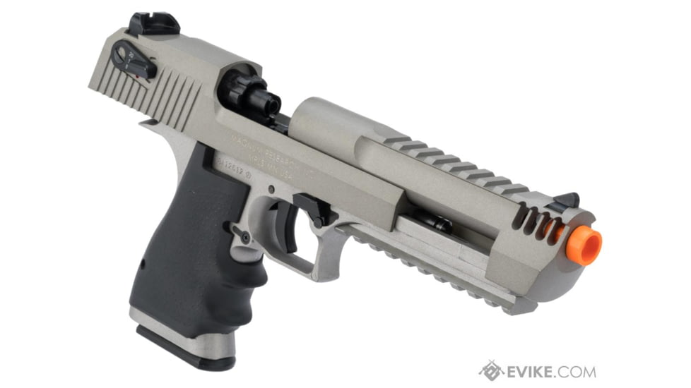 Cybergun / Spartan Military &amp; Law Enforcement Magnum Research Licensed Semi/Full Auto Metal Desert Eagle L6 CO2 Gas Blowback Airsoft Pistol by KWC, Gray, 950504 / EVKCCF541EUB