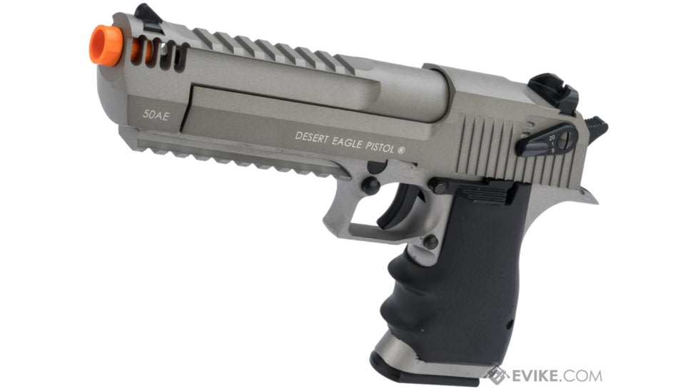 Cybergun / Spartan Military &amp; Law Enforcement Magnum Research Licensed Semi/Full Auto Metal Desert Eagle L6 CO2 Gas Blowback Airsoft Pistol by KWC, Gray, 950504 / EVKCCF541EUB