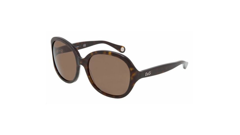 D&amp;G DD3034 SV Prescription Sunglasses - Havana Frame / 57 mm Prescription Lenses, 502-73-5717