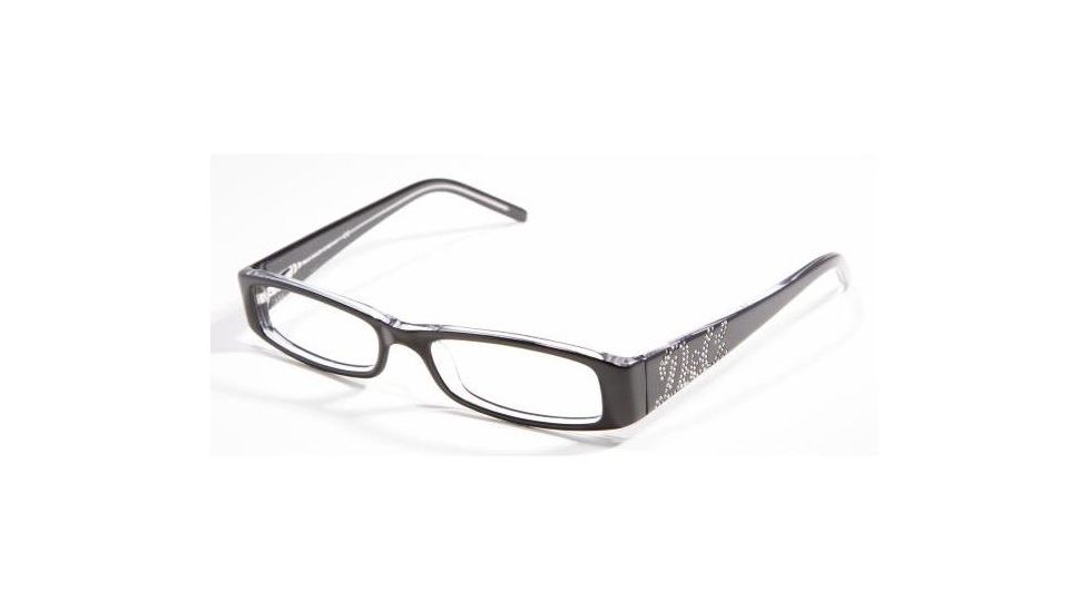 D&amp;G DD1128B Bifocal Eyeglasses - Black Top On Clear Demo Lens Frame / 49 mm Prescription Lenses, 675-4916