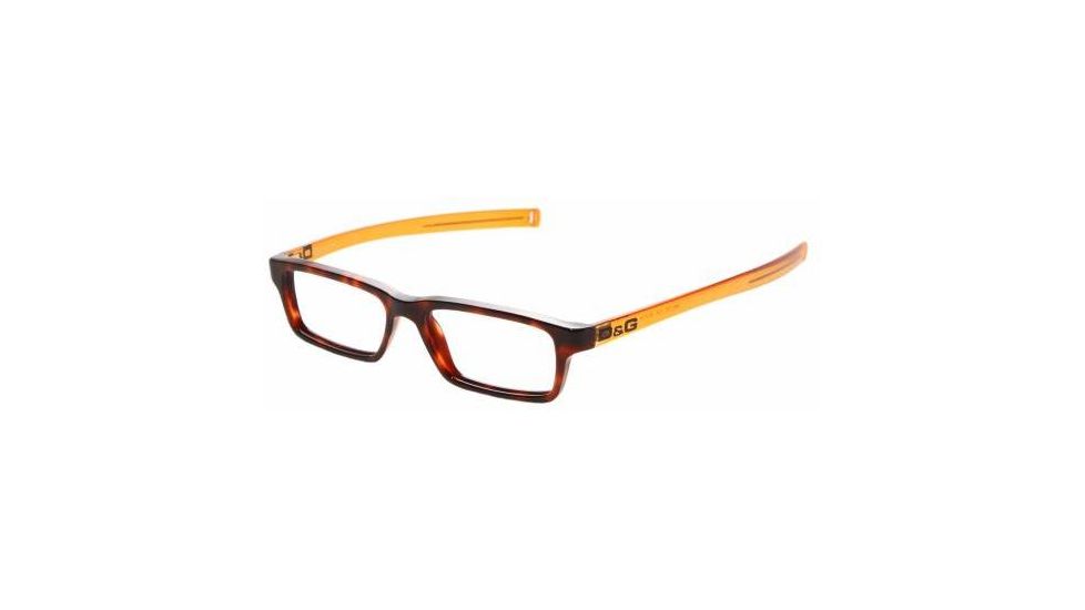 D&amp;G Eyeglasses DD1133 with No-Line Progressive Rx Prescription Lenses, Select Frame Color / Lens Diameter Red Havana Frame / 52 mm Prescription Lenses