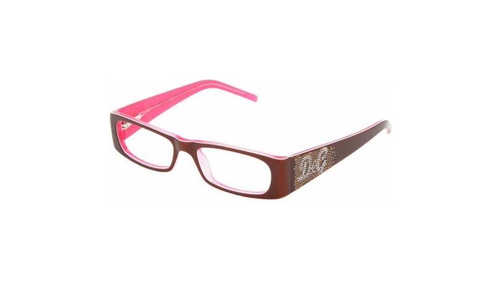 D&amp;G DD1155B SV Prescription Eyeglasses Brown On Pink Frame / 50 mm Prescription Lenses, 832-5016, Select Frame Color / Lens Diameter Brown On Pink Frame / 50 mm Prescription Lenses