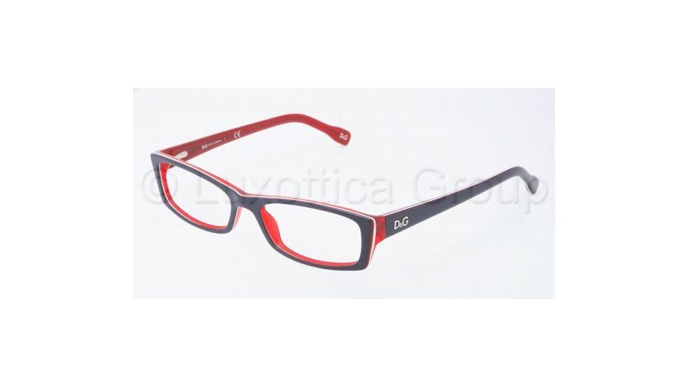 D&amp;G DD1212 Progressive Prescription Eyeglasses 1872-5016 - Blue/Red/White/Red 