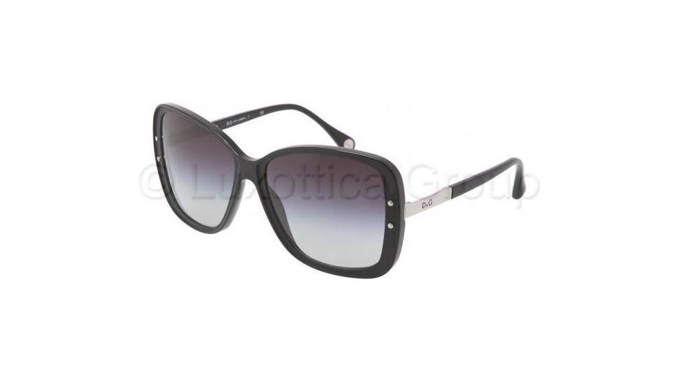 D&amp;G VINTAGE DD3078 Single Vision Prescription Sunglasses DD3078-501-8G-58 - Lens Diameter 58 mm, Lens Diameter 58 mm, Frame Color Black
