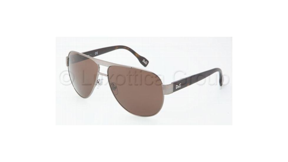 D&amp;G DD6080 Single Vision Prescription Sunglasses DD6080-090-73-6312 - Frame Color: Gunmetal, Lens Diameter: 63 mm