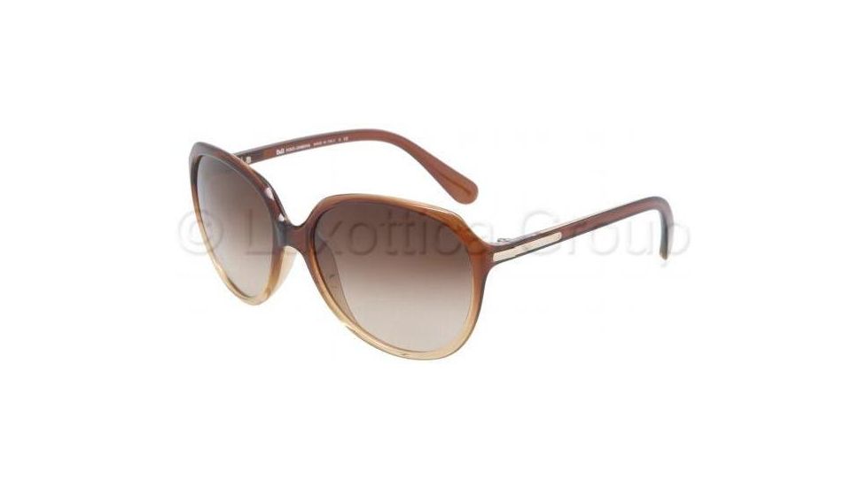 D&amp;G DD8086 Single Vision Prescription Sunglasses DD8086-178113-5916 - Lens Diameter: 59 mm, Frame Color: Brown Gradient
